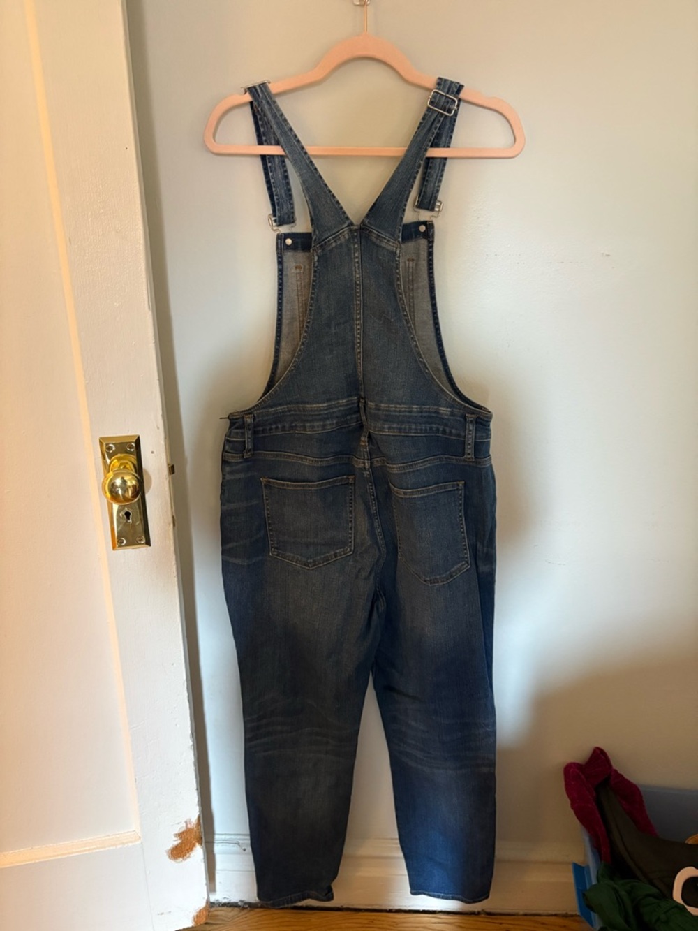 Madewell Denim Overalls with sidezip - Picture 3 of 4